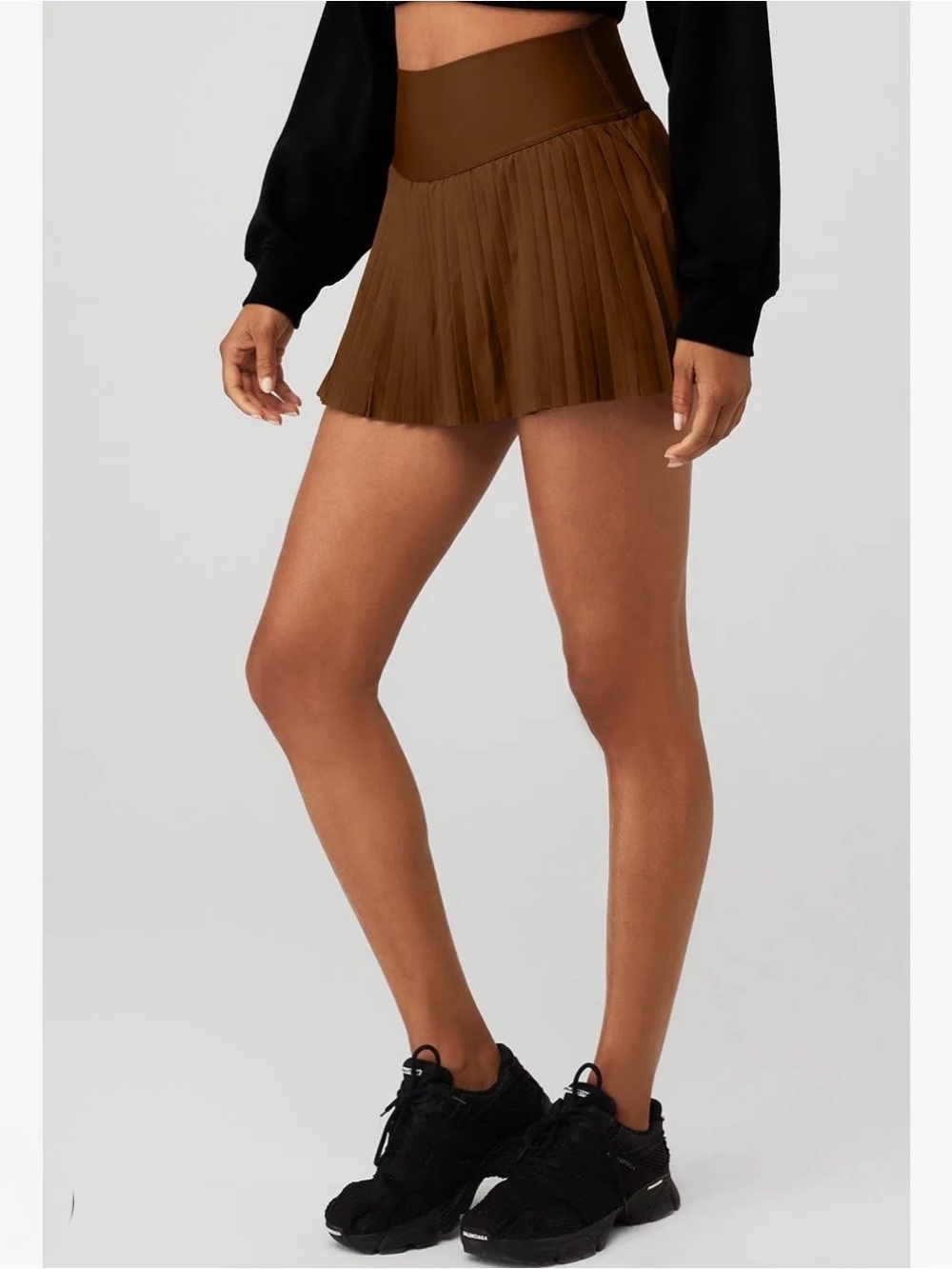 ALO Yoga Cinnamon Pleated Athletic Skort